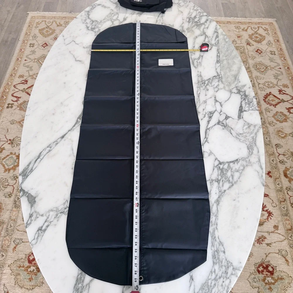 Prada Black Nylon Garment Bag Travel Suit Cover 60x23